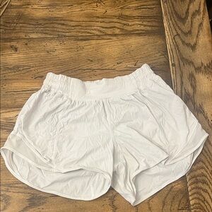 lululemon athletica White Lightweight Elastic Waist Athletic Shorts